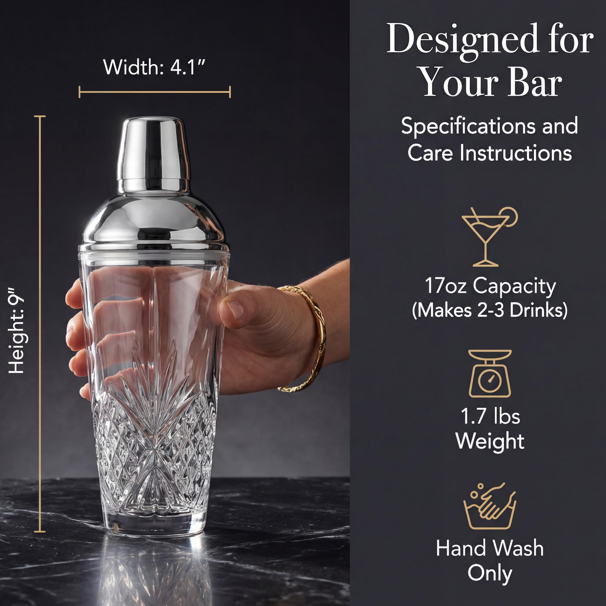 Godinger DUBLIN MARTINI SHAKER