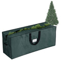 Christmas Tree Storage Bag, Fits up to 7.5 Foot Artificial Tree, Protects Holiday Decorations from Moisture & Damage by Elf Stor (Green)