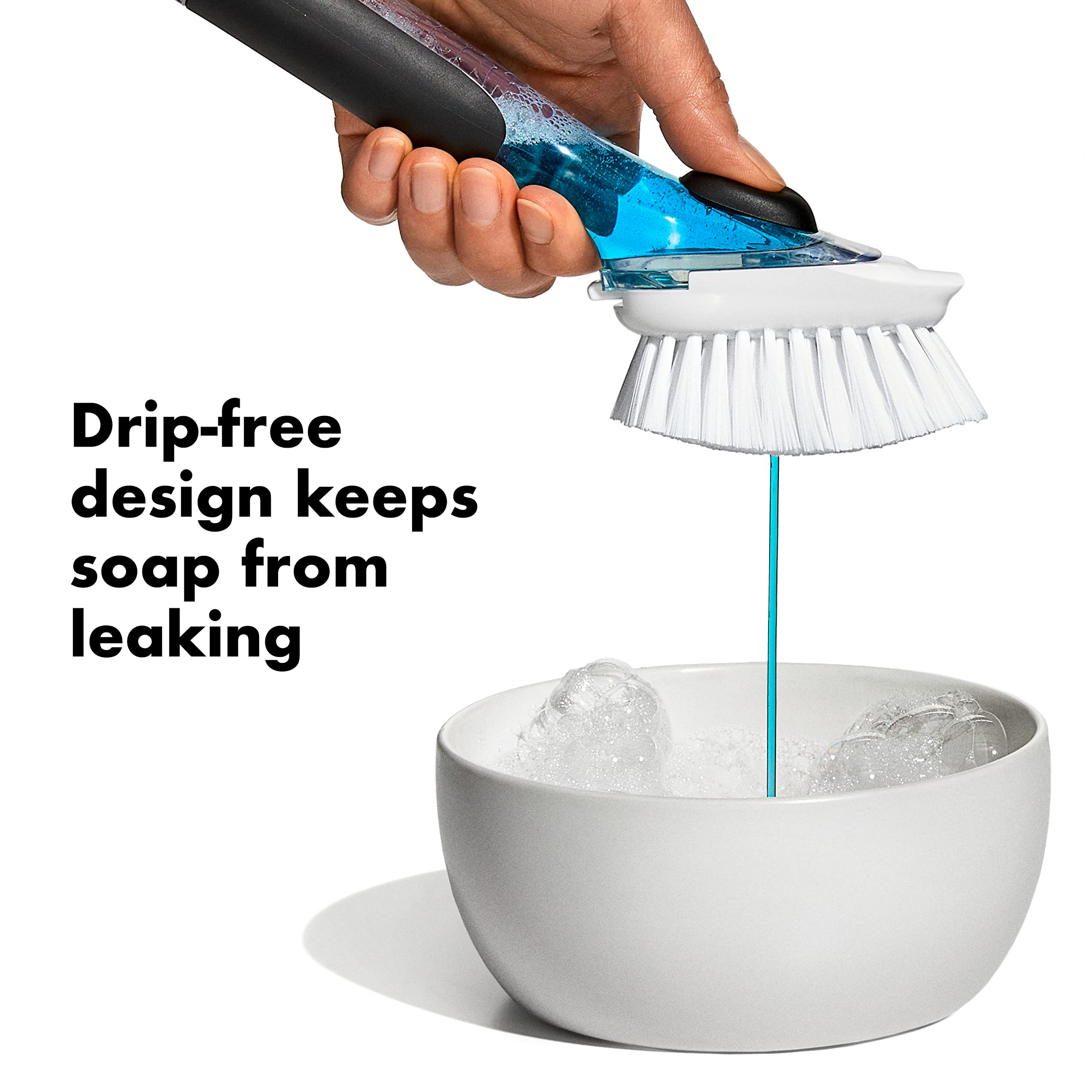 OXO New Good Grips Soap Dispensing Dish Brush Storage Set