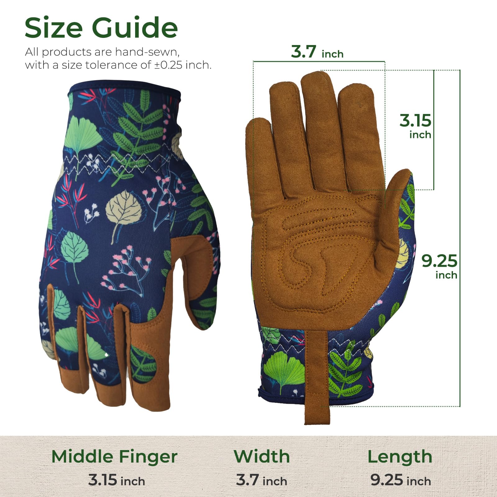 Gardening Gloves for Women, Garden Glove Thorn Proof, Breathable Leather Gloves No Stab for Weeding Digging Planting Pruning Working Garden with Grip Puncture-Resistant Work (Yellow)