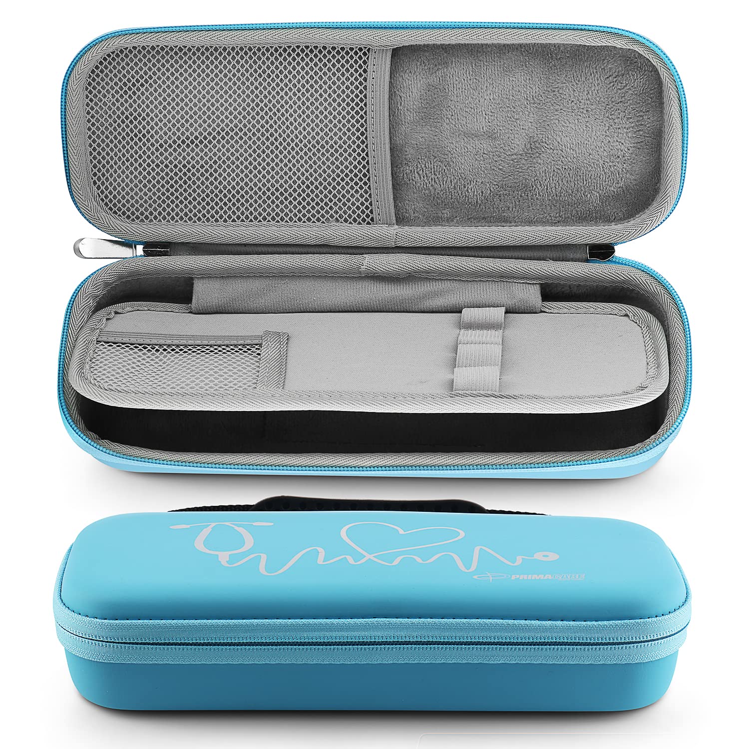 Primacare KB-9297-BL Blue Stethoscope Case, Supplies NOT Included, for Stethoscopes and Medical Supplies, Multiple Compartments, Portable and Lightweight First Aid Kit Bag, Accessories for Nurses
