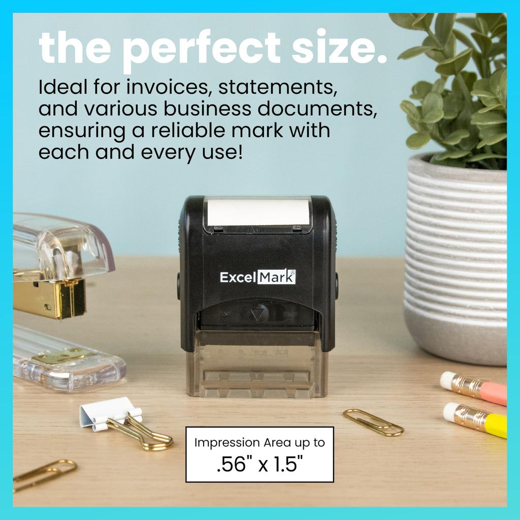 Discard Self Inking Rubber Stamp - Red Ink (ExcelMark A1539)