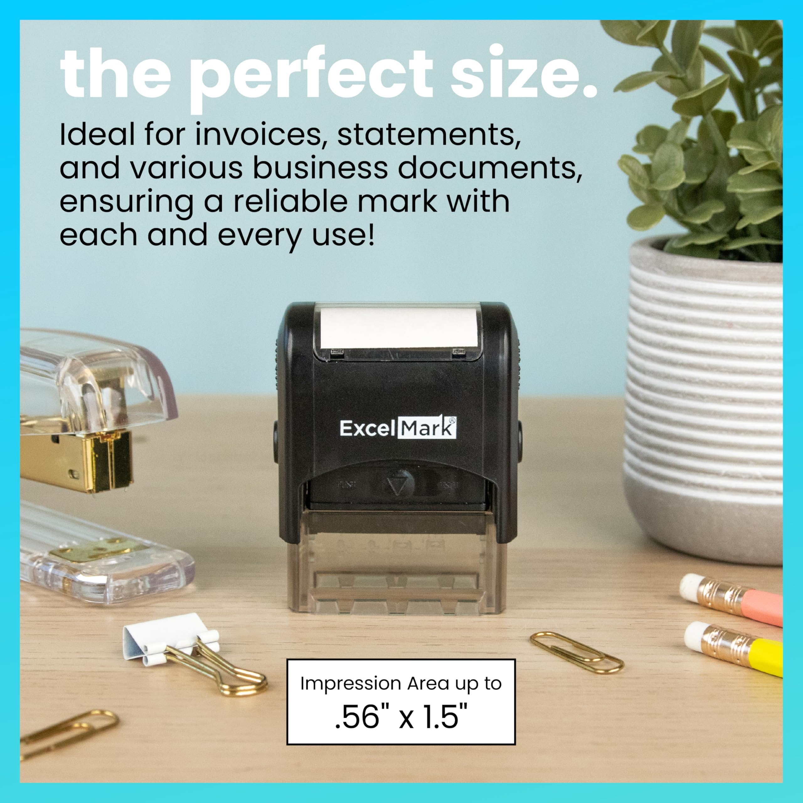 Discard Self Inking Rubber Stamp - Red Ink (ExcelMark A1539)