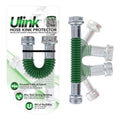 Plastair Ulink 180° Hose Kink Protector Drinking Water Safe Flexible Garden Hose Protector - Eliminates Crimping and Straining at Faucets for RV, Garden & Car Wash, Made in Canada, Green