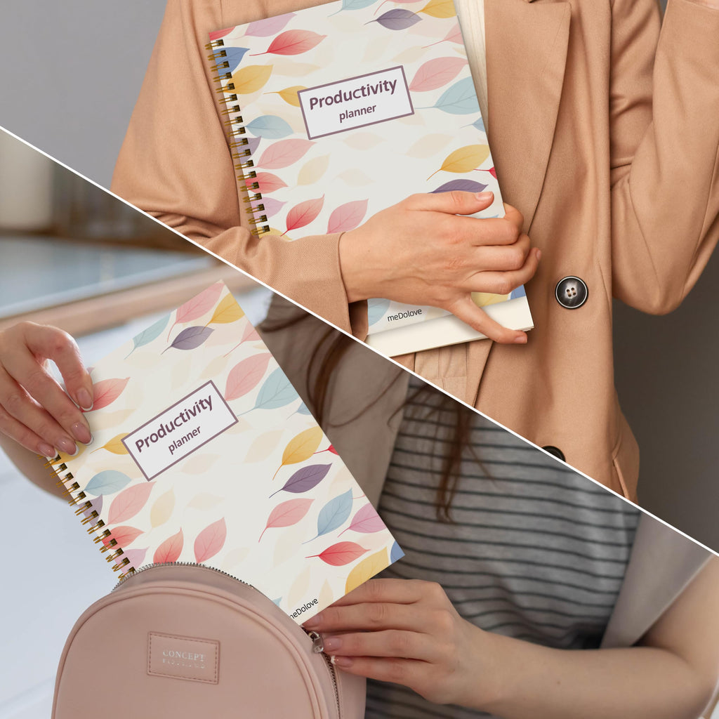 ADHD Planner for Women，Daily Productivity Planner with Task Management Organizer for Neurodivergent Adult,Teens , Self-Cares, Daily Schedule,To-Do List,Brain Dump,ADHD Journal with Cardboard Cover to