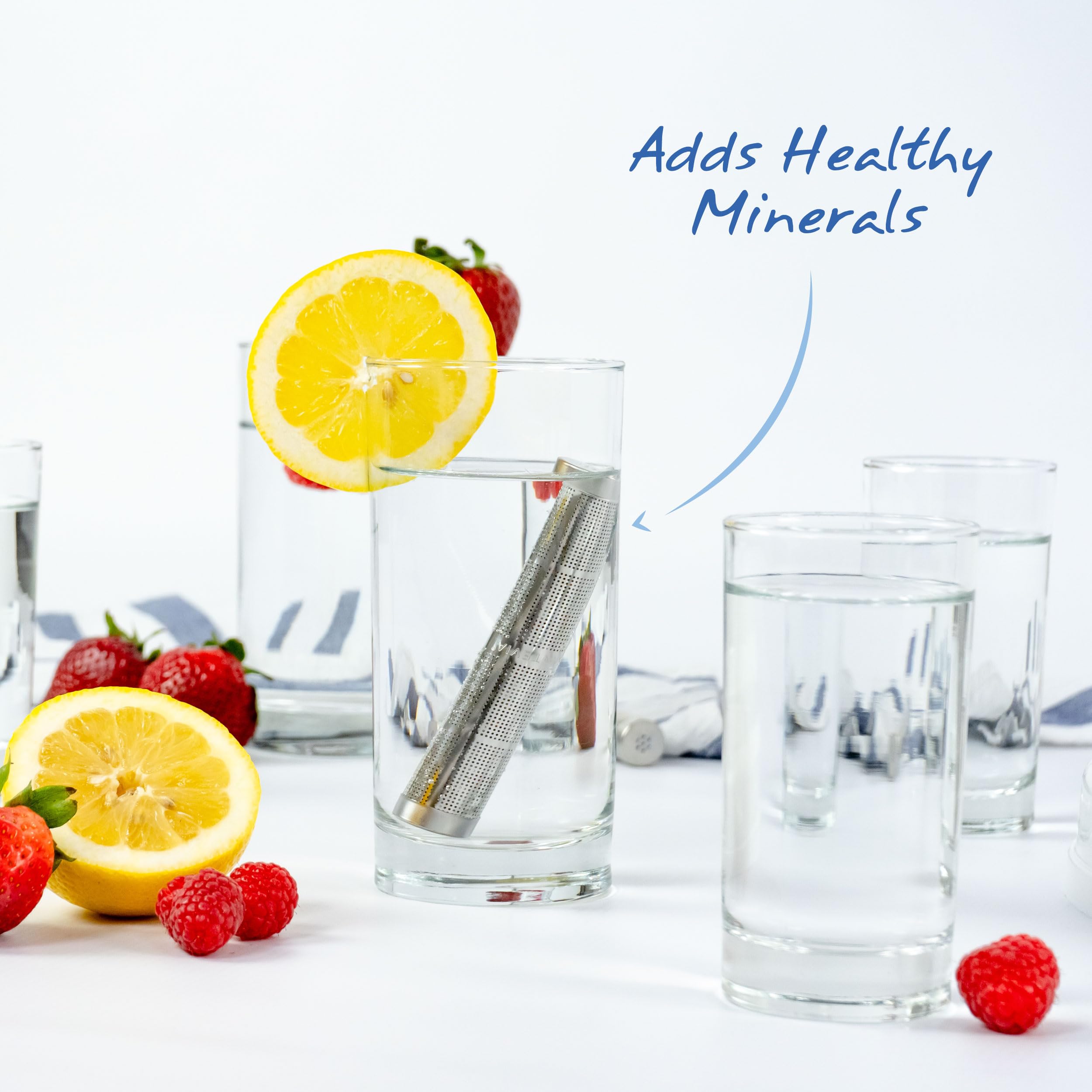 Santevia Water Bottle Filter | On-the-go Stainless Steel Alkaline & Chlorine Filter | Made in North America