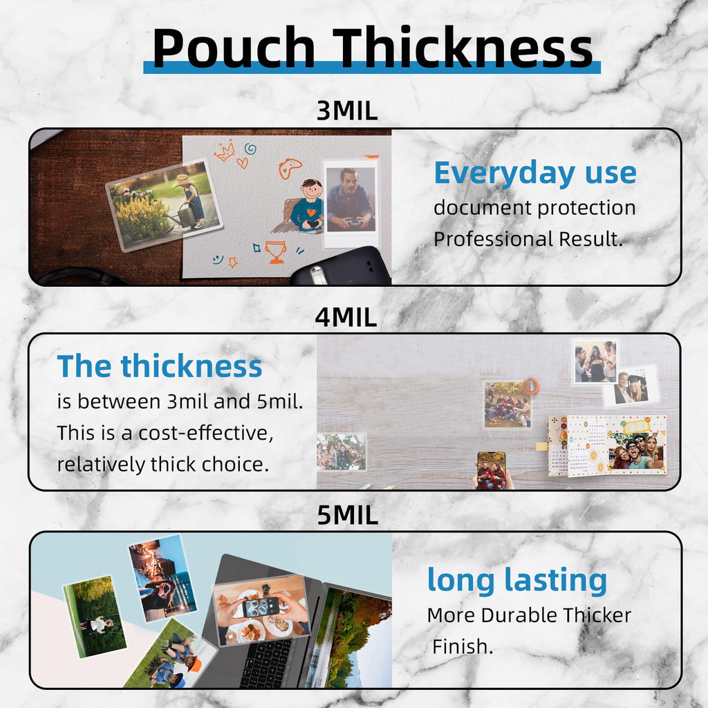 Uinkit Laminating Sheets 11.5x17.5inches for Sealed 11x17inches Tabloid Size Photo Documents, Glossy Clear Laminating Pouches Laminator Sheets Rounded Corner 30 Pack