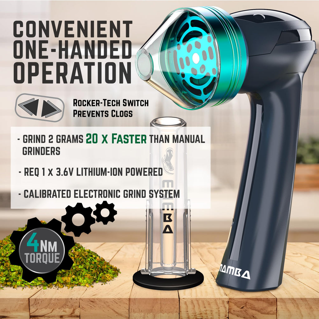 Mamba Electric Portable Grinder. USB Powered Essential Kitchen Mill for Grinding,Loader XL V2-55 2g