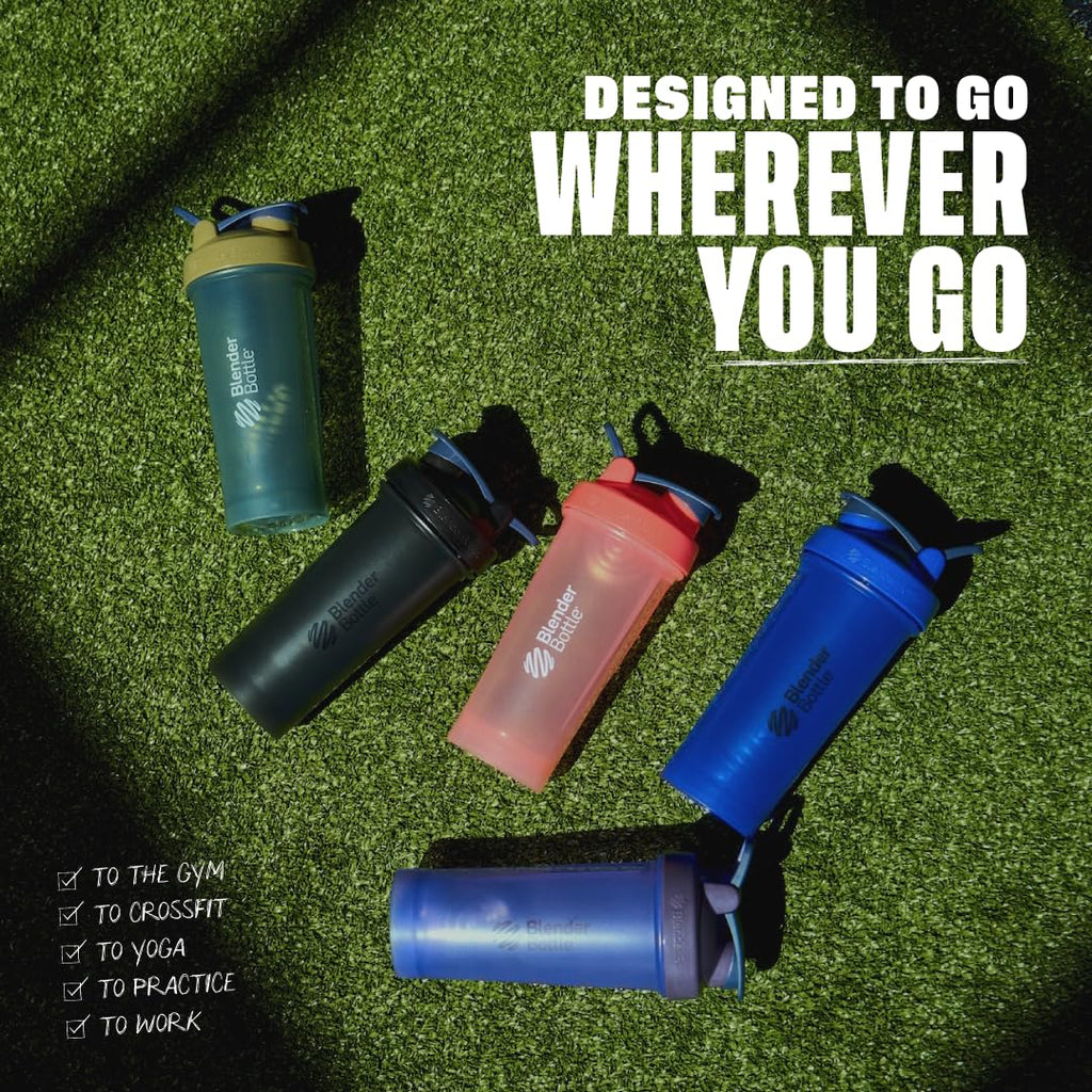 BlenderBottle Classic V2 Shaker Bottle Perfect for Protein Shakes and Pre Workout, 28-Ounce (2 Pack), Red, Green