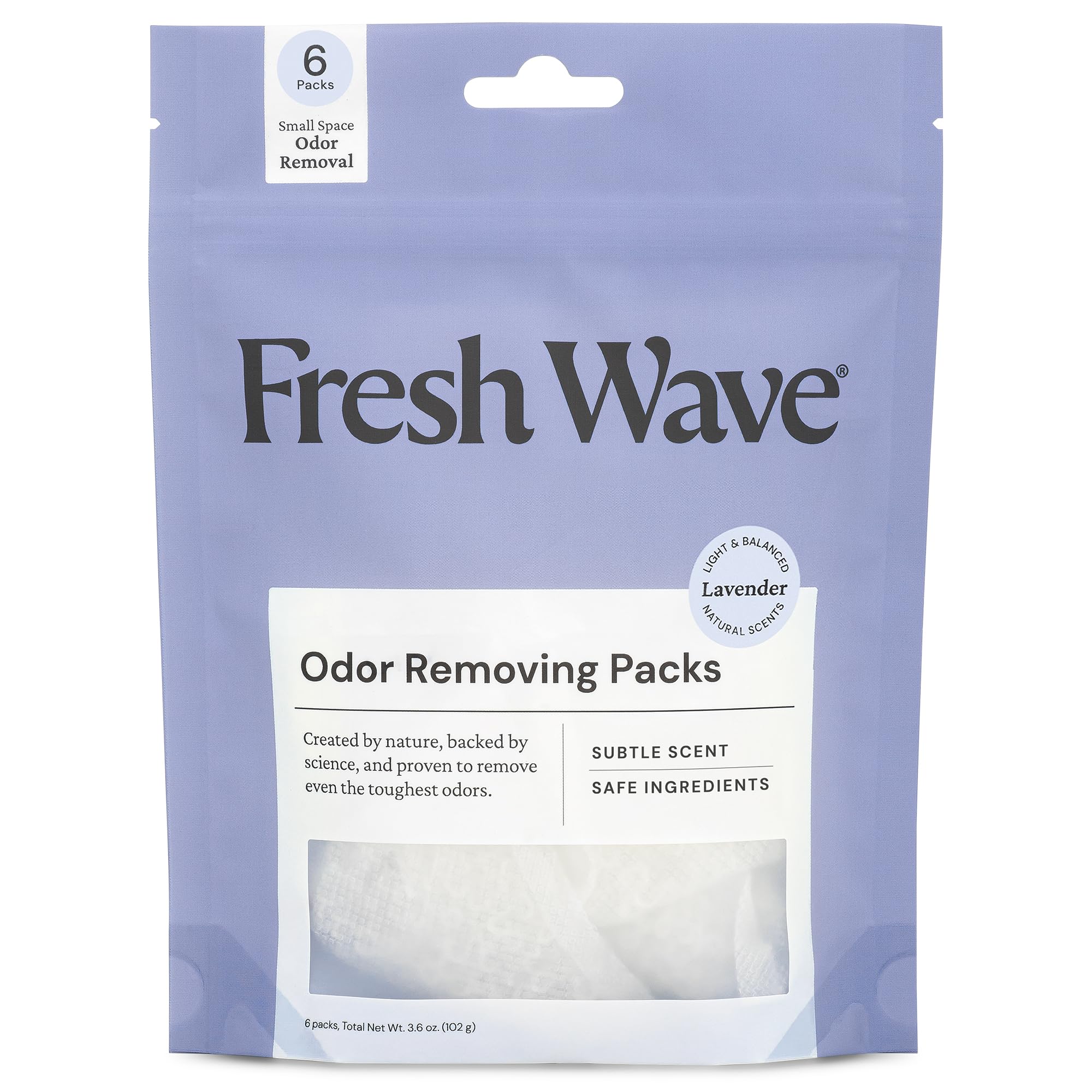 Fresh Wave Lavender Odor Removing Packs, Bag of 6
