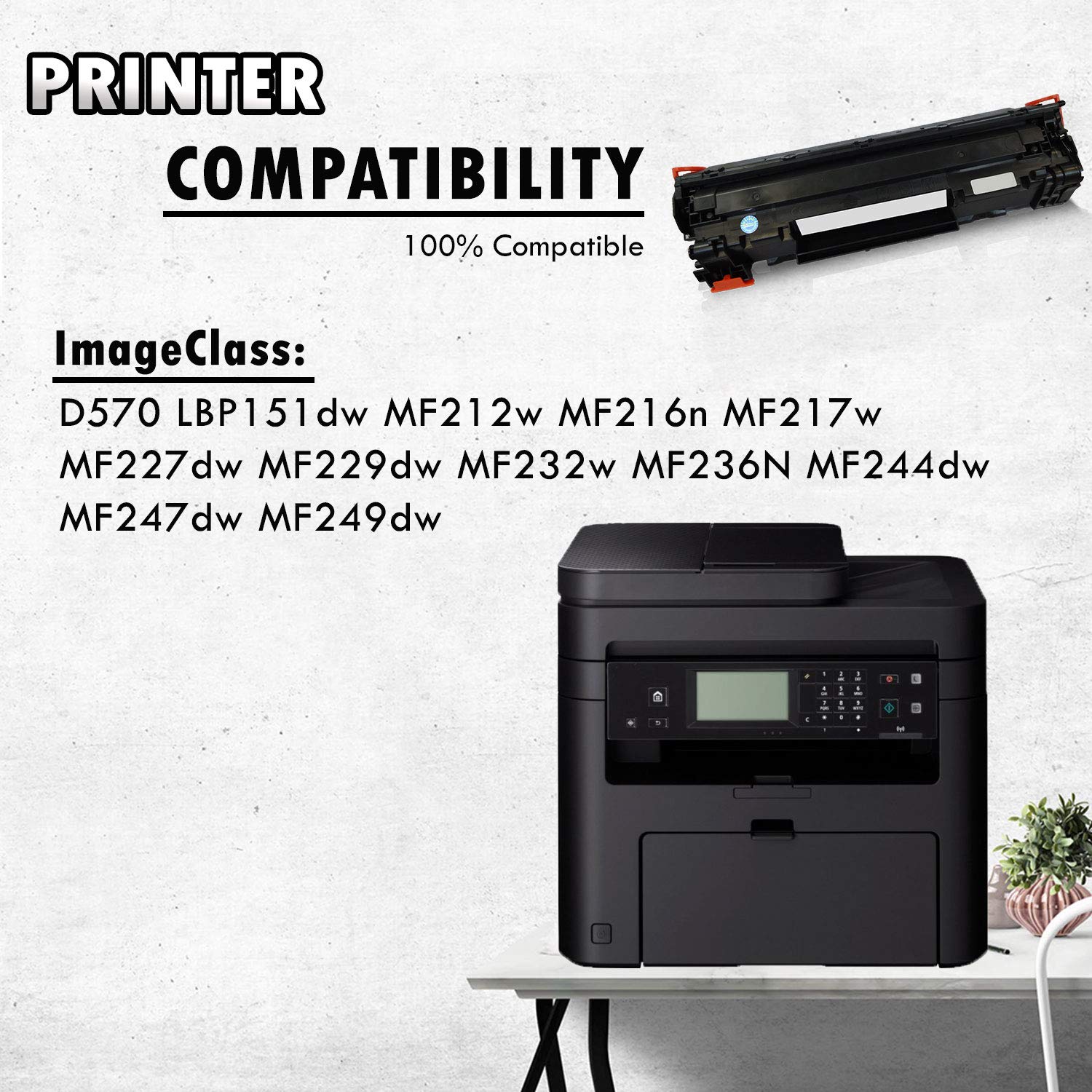 Inkfirst Compatible Toner Cartridge Replacement for Canon 137 9435B001AA ImageClass D570 LBP151dw MF212w MF216n MF217w MF227dw MF229dw MF232w MF236N MF244dw MF247dw MF249dw
