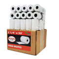 (50 Rolls) 2 1/4 x 50 Thermal Paper Receipt Rolls 2.25 x 50 ft POS Cash Register fits All Credit Card Terminals