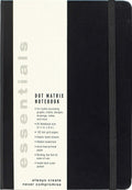 Essentials Large Black Dot Matrix Notebook (Diary, Journal)