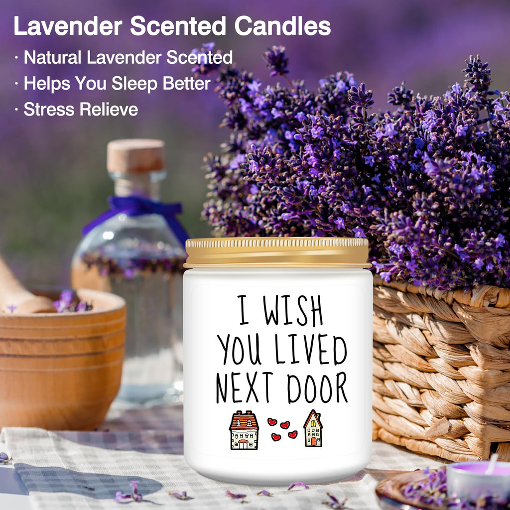 Homsolver Gifts for Women, Best Friend Birthday Gifts for Women, Her, BFF, Sisters, Besties, Friendship Gifts for Her - Funny Lavender Scented Candles