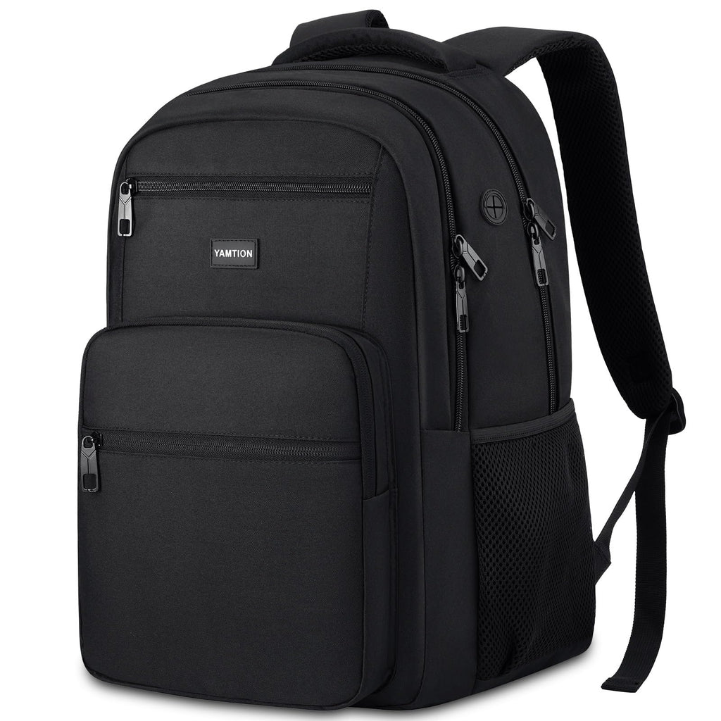 Laptop Backpack for Men and Women, Black Backpack, School Backpack for Boys and Girls, Bookbag, Work Backpack Fits 15.6 Inch Laptop and Notebook