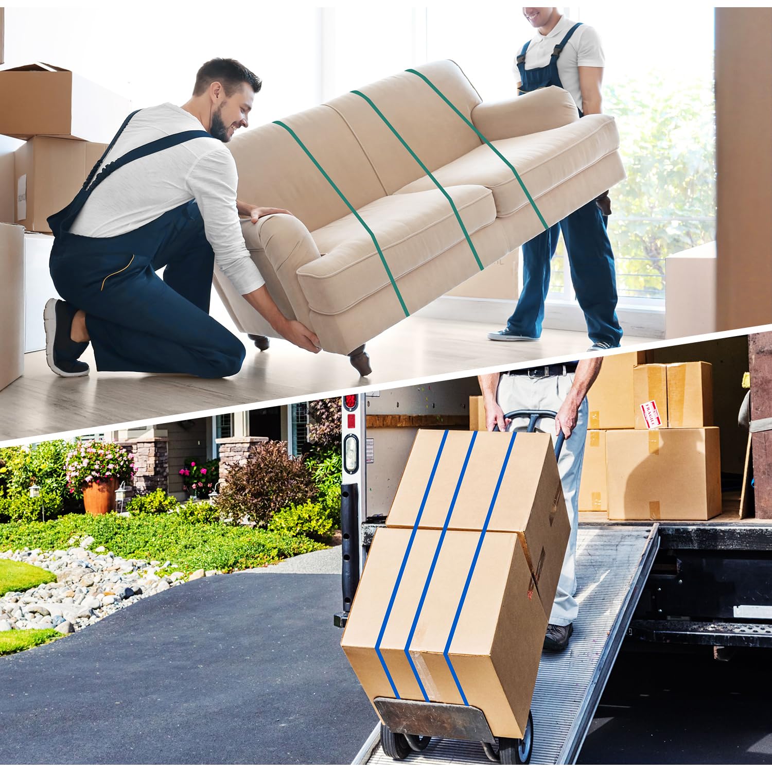 12 Pack Extra Large Moving Rubber Bands,42" 36" 30"Extra Strength Mover Rubber Bands for Furniture,Moving Blanket Rubber Band,Elastic Bands for Secure Packing, Pallets, Boxes