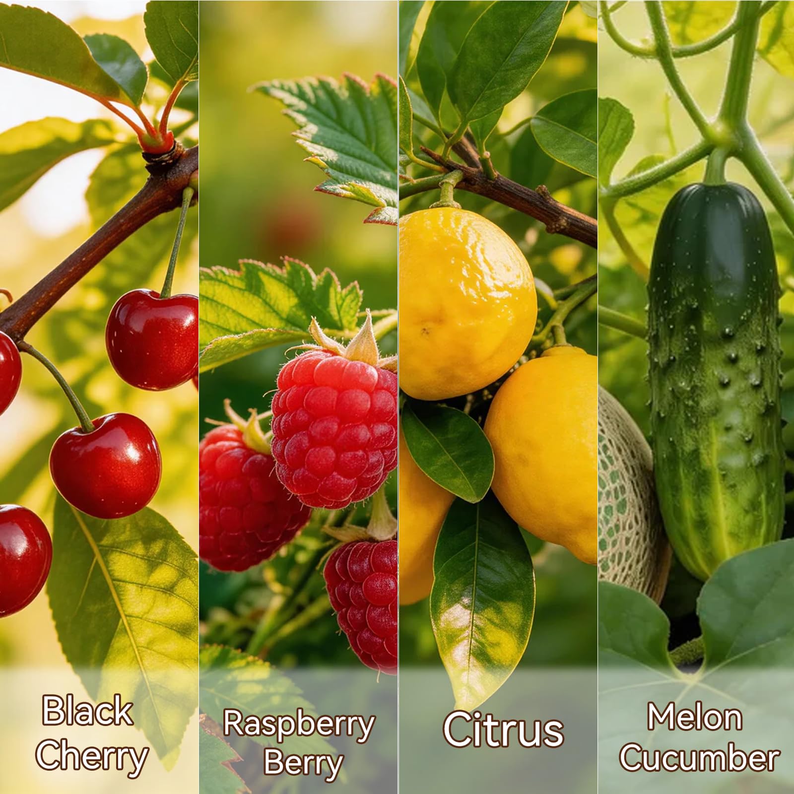 Plug In Air Freshener Refills, Black Cherry, Raspberry Berry, Citrus & Melon Cucumber Scent For Home, 12 Count Plug-In Fragrance Refill, Compatible with Air Wick & Glade, Not Include Glade Plus