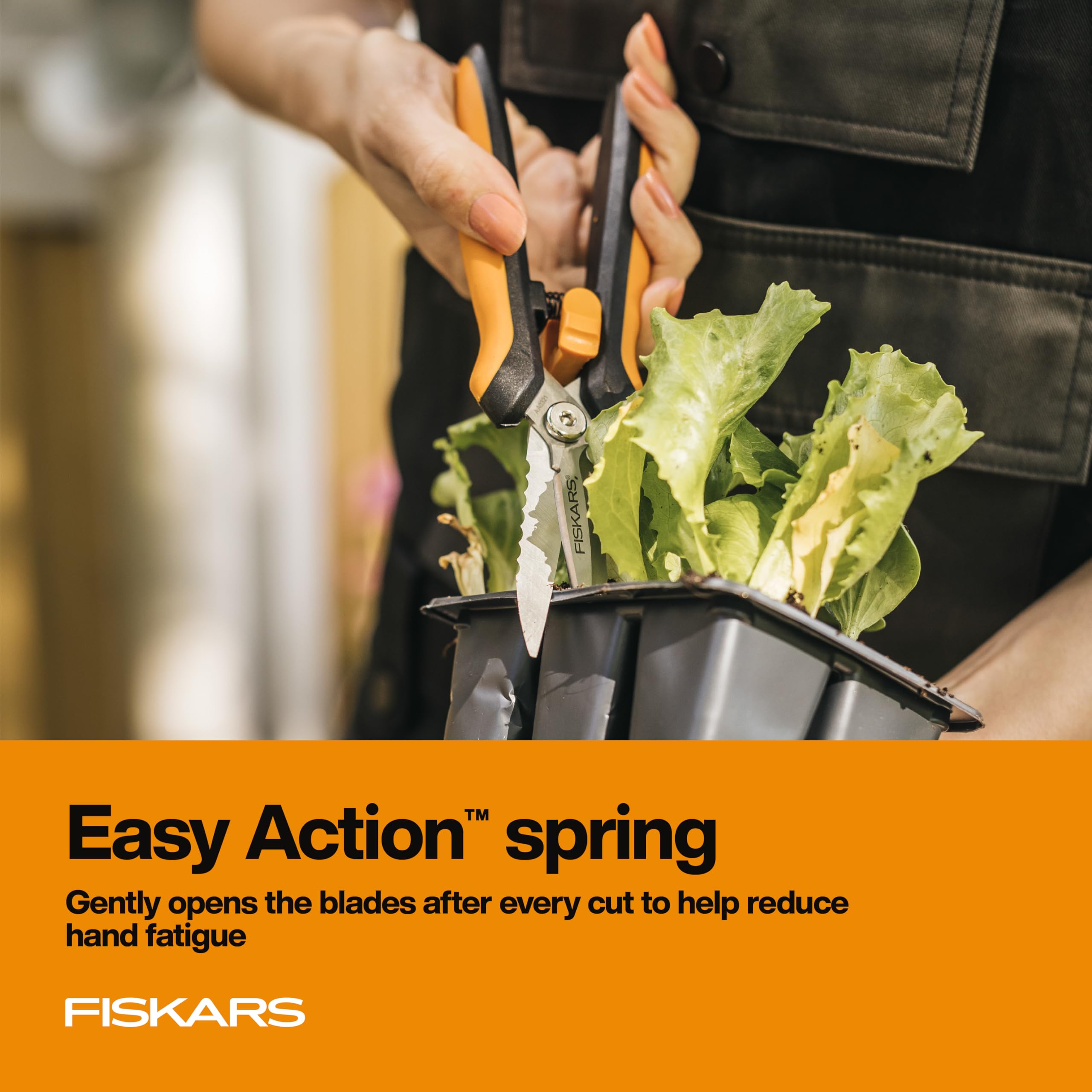 Fiskars Garden 399220 Multipurpose Garden Snips, Black/Orange