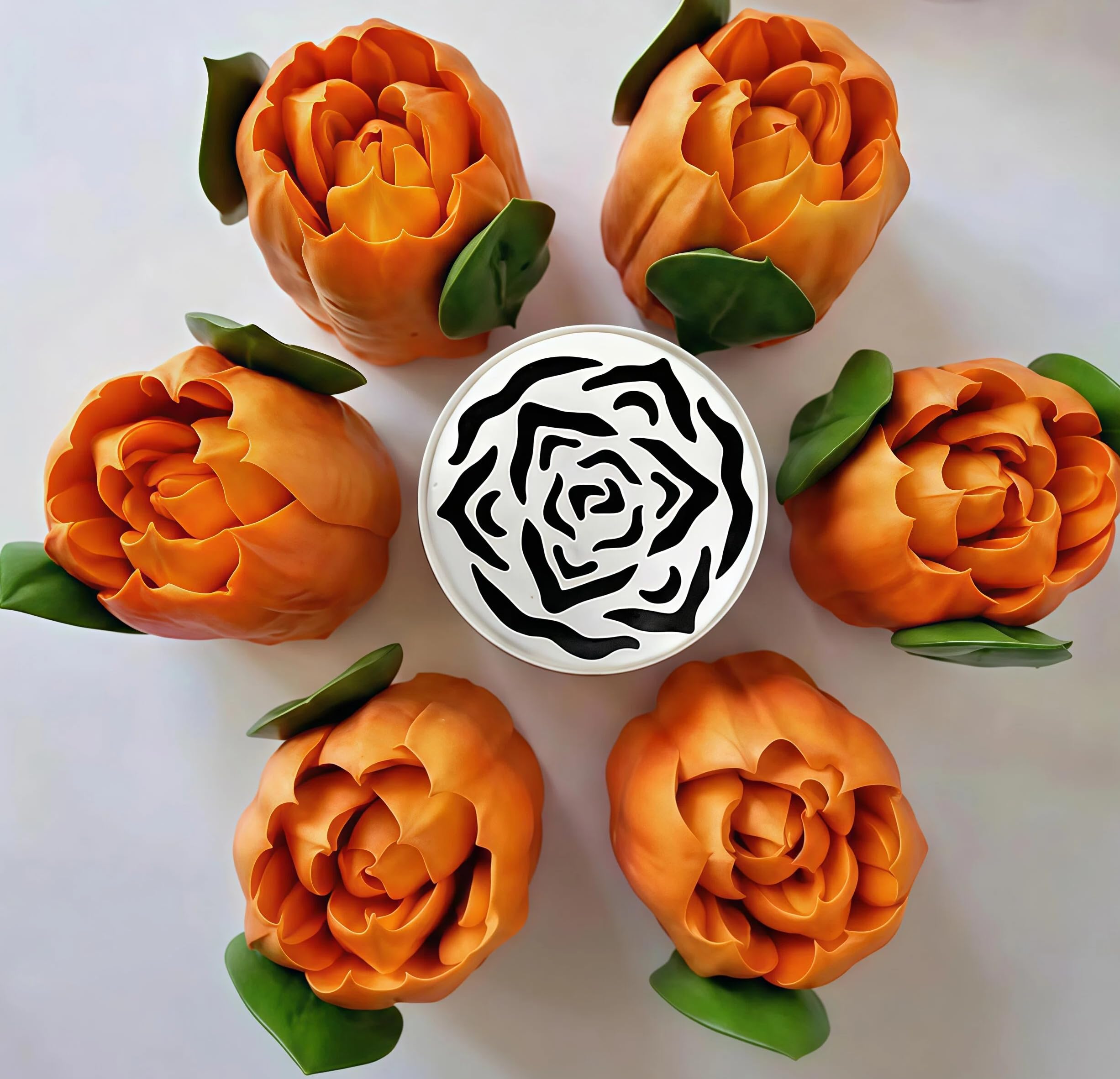 6 Pack Extra Large Flower Russian Piping Tips Set, Stainless Steel Rose Tulip Icing Tips for Cake Decorating Supplies DIY Baking, Floral Piping Tips Flower Bouquet for Cookies Desserts Baking Tool