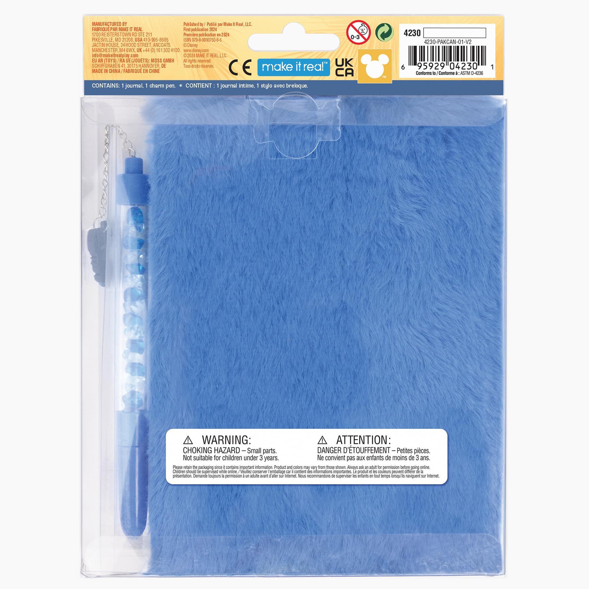 Make IT Real Stitch Fuzzy Journal and Pen Set