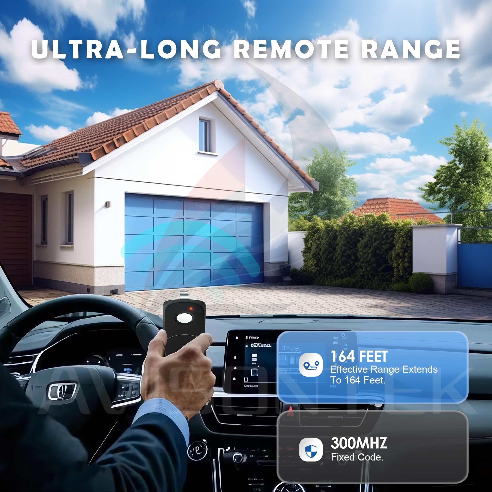 2 X Multi-Code 3089 MultiCode 308911 Linear MCS308911 Gate Opener Garage Door Opener Remote【3-Year-Warranty】
