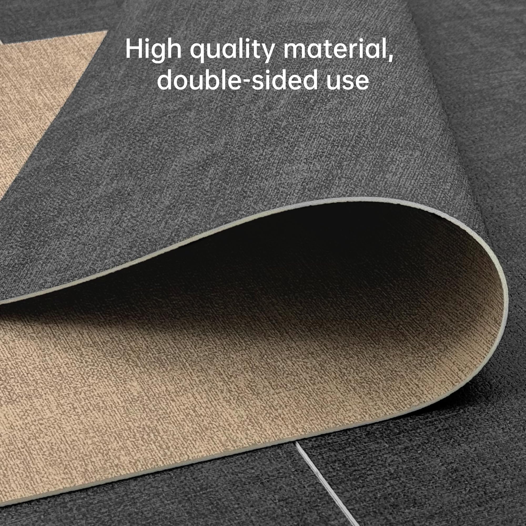 KitchenBoss Placemats Set of 6: 17"x11.8" Double-Sided Available Dining Table Mats Durable Place Mats + Coasters of 6, Vinyl Heat Resistant Napperon de Table, Washable Non-Slip Table Placemats