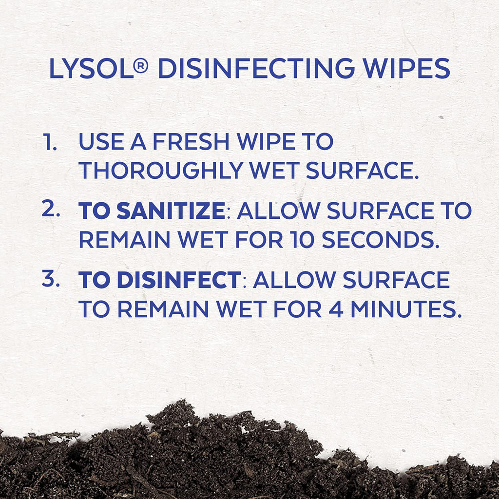 Lysol Disinfecting Wipes Flatpack, Citrus, Biodegradable Wipes, Kills 99.9% of Viruses & Bacteria, Bulk Pack of 4, 336 count (4 x 84 count)