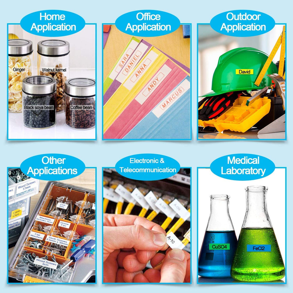 Absonic 3-Pack 12mm 0.47" Laminated White on Clear Label Tape Compatible for Brother Tze-135 Tz135 Tze135 Tz-135 P Touch Label Tape Tze Tz 12mm 1/2" Clear for PT-D400AD PT-D600 PT-H110 PT-1290 PT-1880