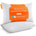 FROHAUL Shredded Memory Foam Bed Pillows Adjustable Hotel Quality Pillows for Side, Back and Stomach Sleeper, Breathable Washable Cover, Oeko-TEX Certified Queen Size Set of 2