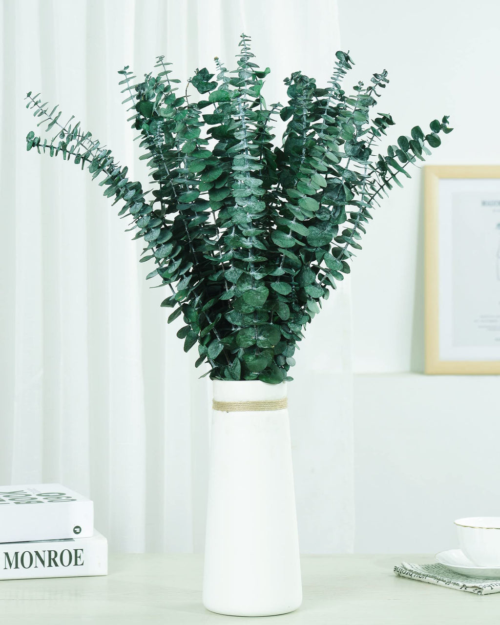 Large Package Dried Preserved Eucalyptus Stems Shower Bundle, 30 Pcs 17" 100% Natural Fresh Eucalyptus Plant, Real Eucalyptus Leaves Branches, Gift for Mom, Vase Filler, Flowers Arrangement Home Decor
