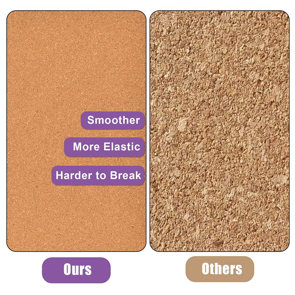YCCYYCCY Cork Board Roll, 1/4" (6mm) Thick Cork Boards for Walls, 16"x47"(40x120cm) Cork Board Roll for Office, Home, School(6MM-40120,NO)