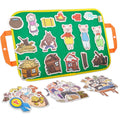 CHEFAN Felt/Flannel Board Story Set of 4, PRECUT Felt Pieces for Preschool Toddlers, Three Little Pigs|Goldilocks and Three Bears|Hansel and Gretel|The Hare and Tortoise