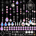 ASTNIC Crystal Suncatchers Kit Craft for Adults, 330 PCS DIY Sun Catchers Making Kits Hanging Decorative Crystal Prisms Rainbow Maker Craft for Adult Window Indoor Outdoor Garden Xmas