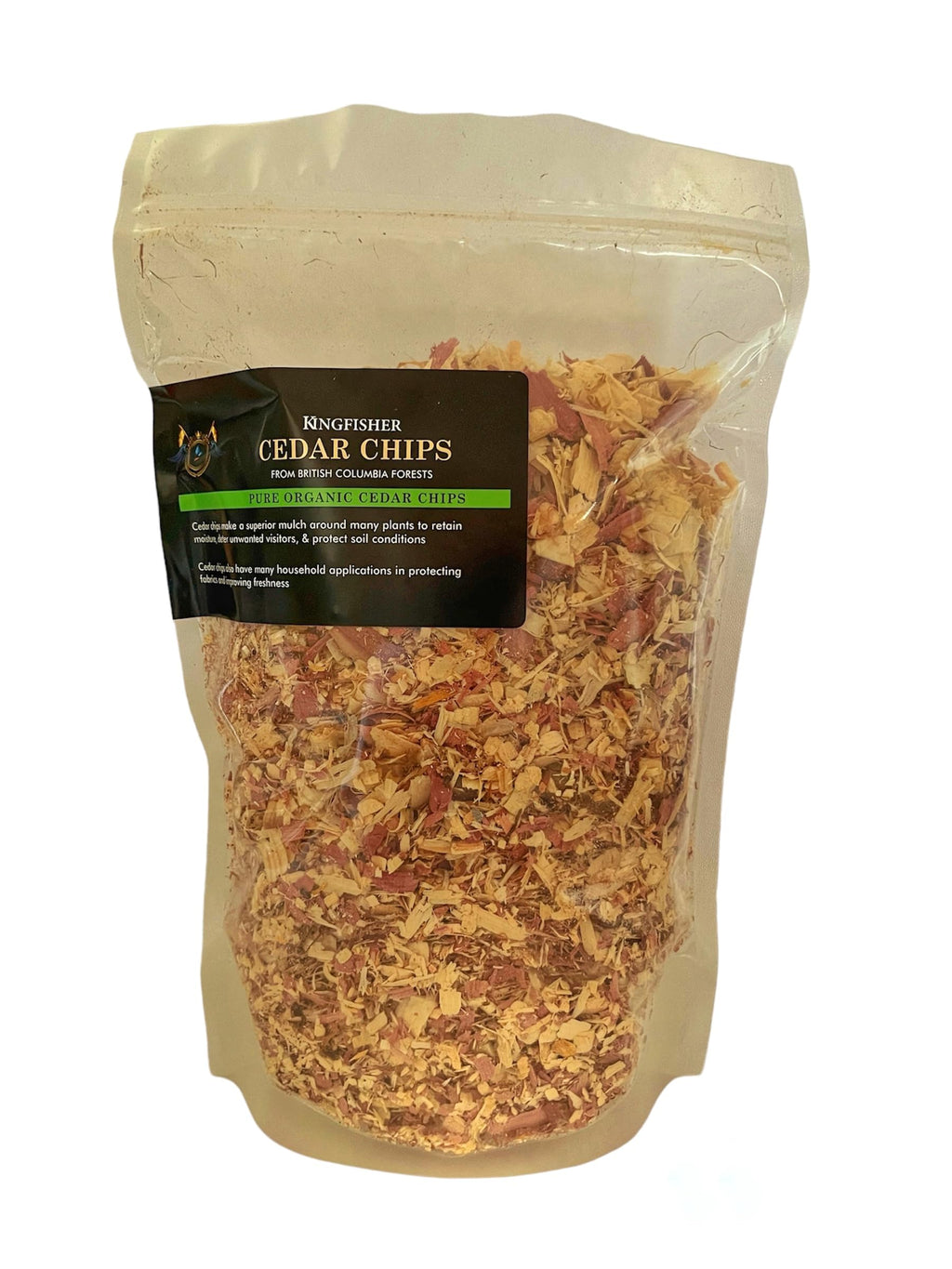 Kingfishers Cedar Chips - Natural Cedar Chips & Shavings - Organic Cedar Shavings & Mulch - Cedar Shavings for pet bedding or landscaping mulch (4 Litres)