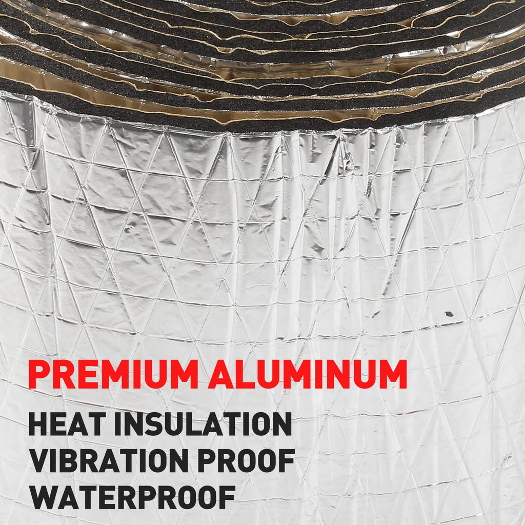 Halero Pipe Wrap Insulation 1/5 Inch Thick Pipe Insulation High Density Waterproof Foam Tape with Self Adhesive Application for Hot or Cold Pipe 26FT Length× 6 Inch Width