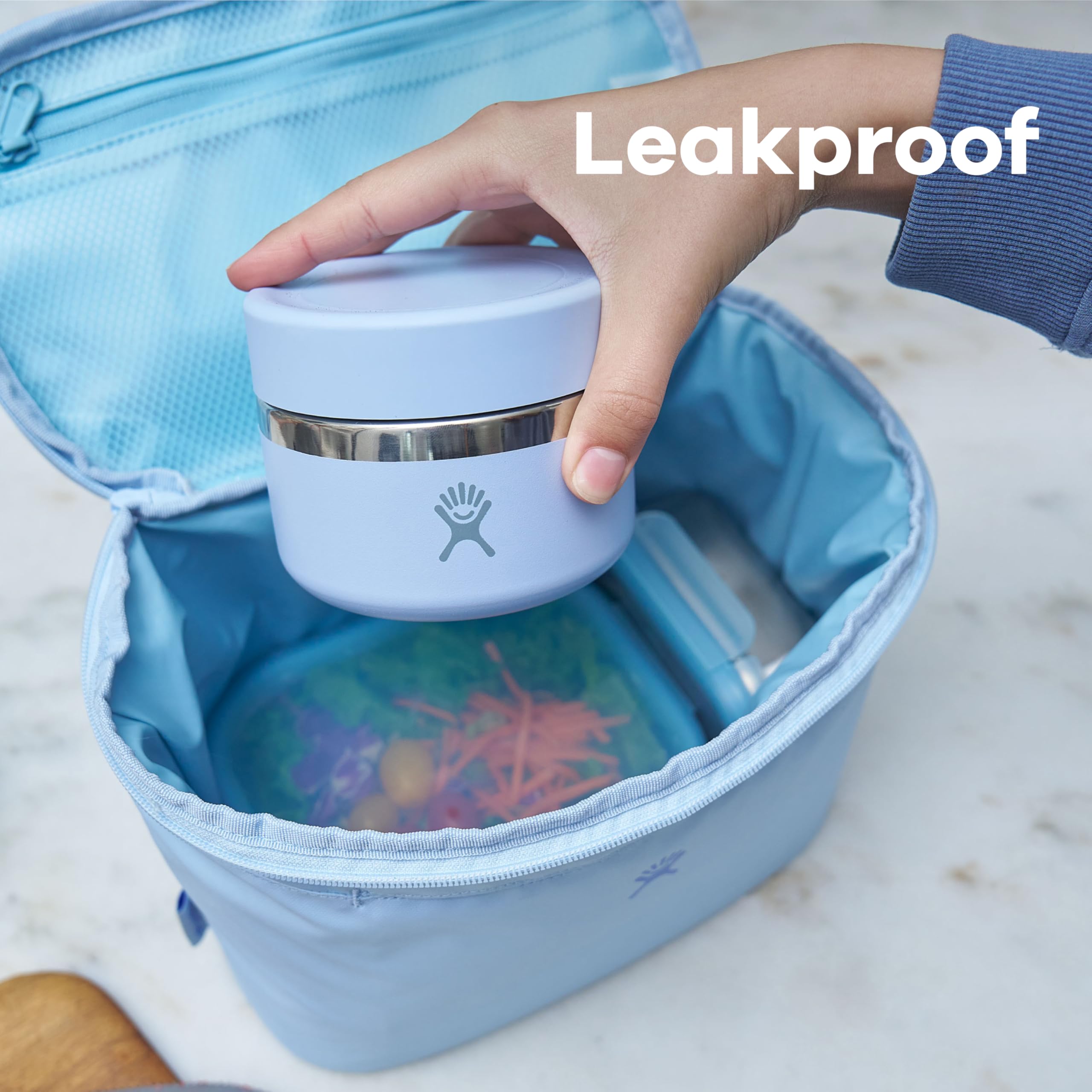 Hydro Flask 12 Oz Stainless Steel Insulated Food Jar, Leakproof and Dishwasher Safe, BPA-Free, Agave Green