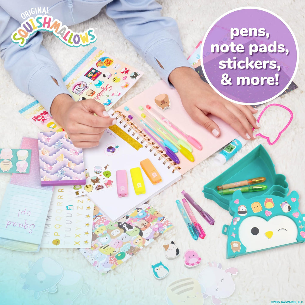Original Squishmallows Mini Squish Squad Collection, Stationery Set, Over 750 Pieces