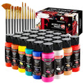 Fantastory Acrylic Paint, Set of 24 Colors(2 oz/Bottle), Water-Based, Non Toxic, Non Fading, Waterproof, Craft Acrylic Paint Kit for DIY Projects on Canvas, Wood, Glass, Clay, Fabric, Ceramic, Paper [Professional Series]