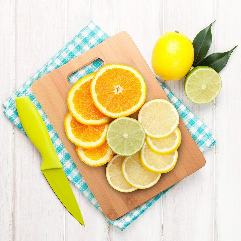 Cutting Board Set - 3 Piece Bamboo Cutting Boards, Wooden Cutting Board for Kitchen, Non Toxic Chopping Board for Food Prep, Serving, Meal Prep, Carving Meat, Fruits, Vegetables, Bread, Cheese, Snacks