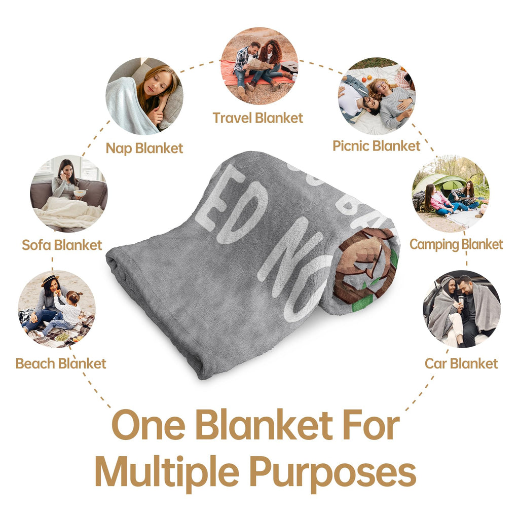 Encoink Funny Graduation Gifts for Her & Him, Practical Throw, College Graduation Gifts for Women & Men, Nurse, Congrat Grad Gifts for Master Degree, High School, PHD, Sloth Blanket, Gray(50 * 60)