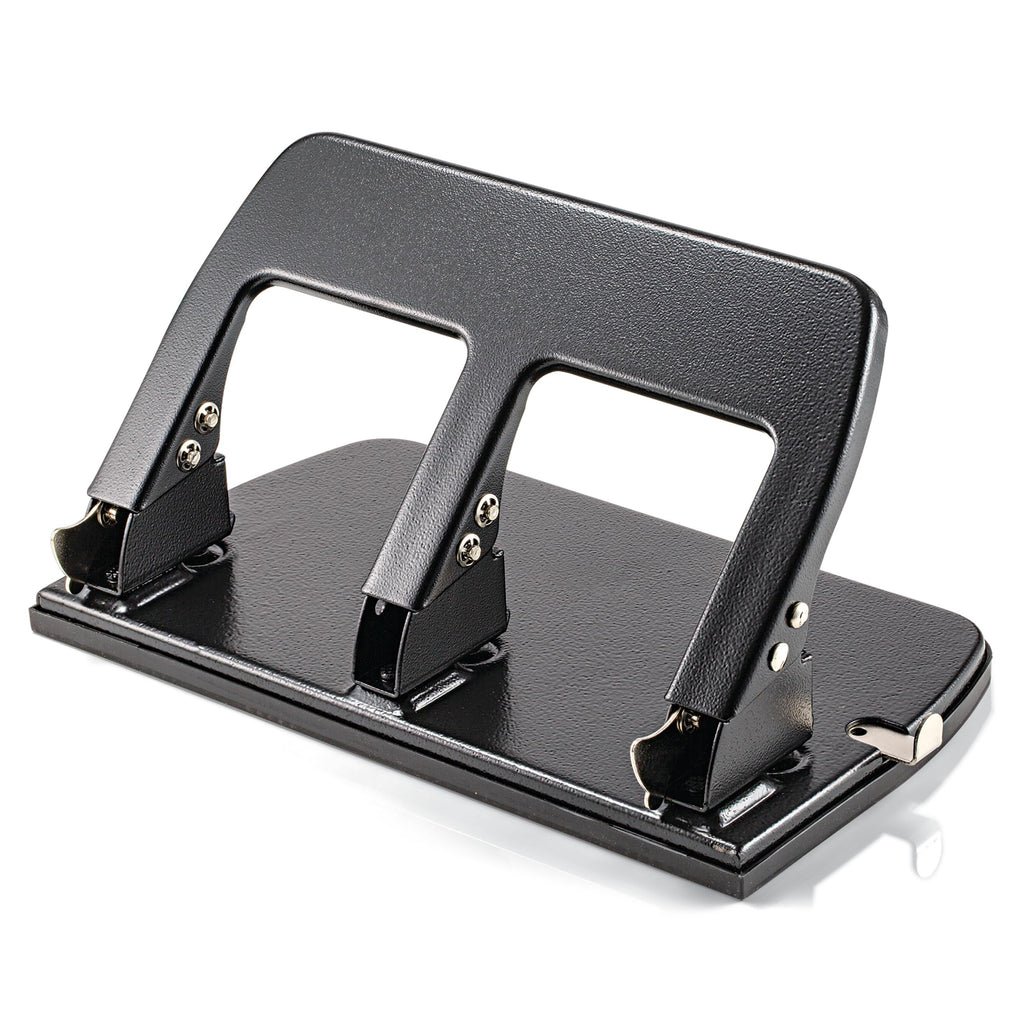 Officemate Medium Duty 3 Hole Punch with Ergonomic Handle, 30 Sheet Capacity, Black (90088)