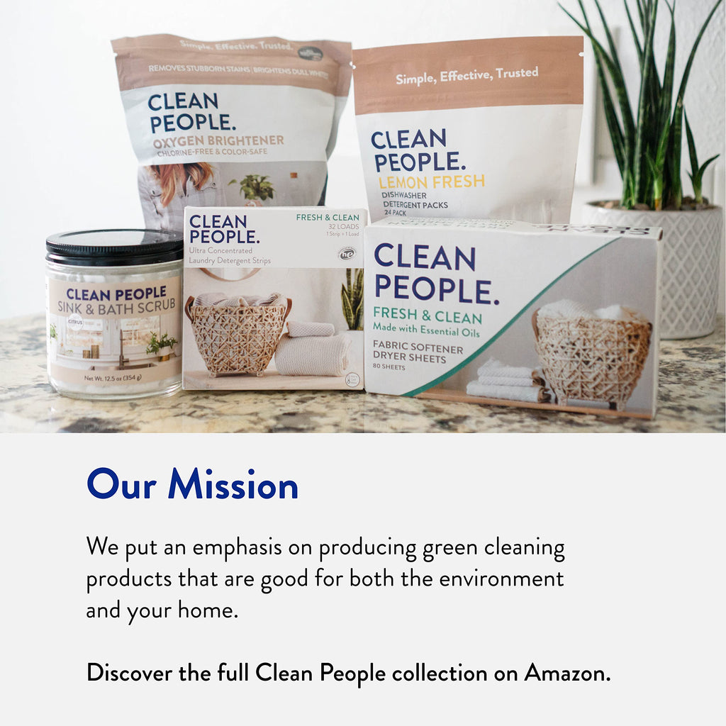 THE CLEAN PEOPLE Toilet Cleaner, Eco-Friendly Toilet Cleaning Pads, For Removing Hard Water Stains, Rust and Limestone Build-Up (12 Count)