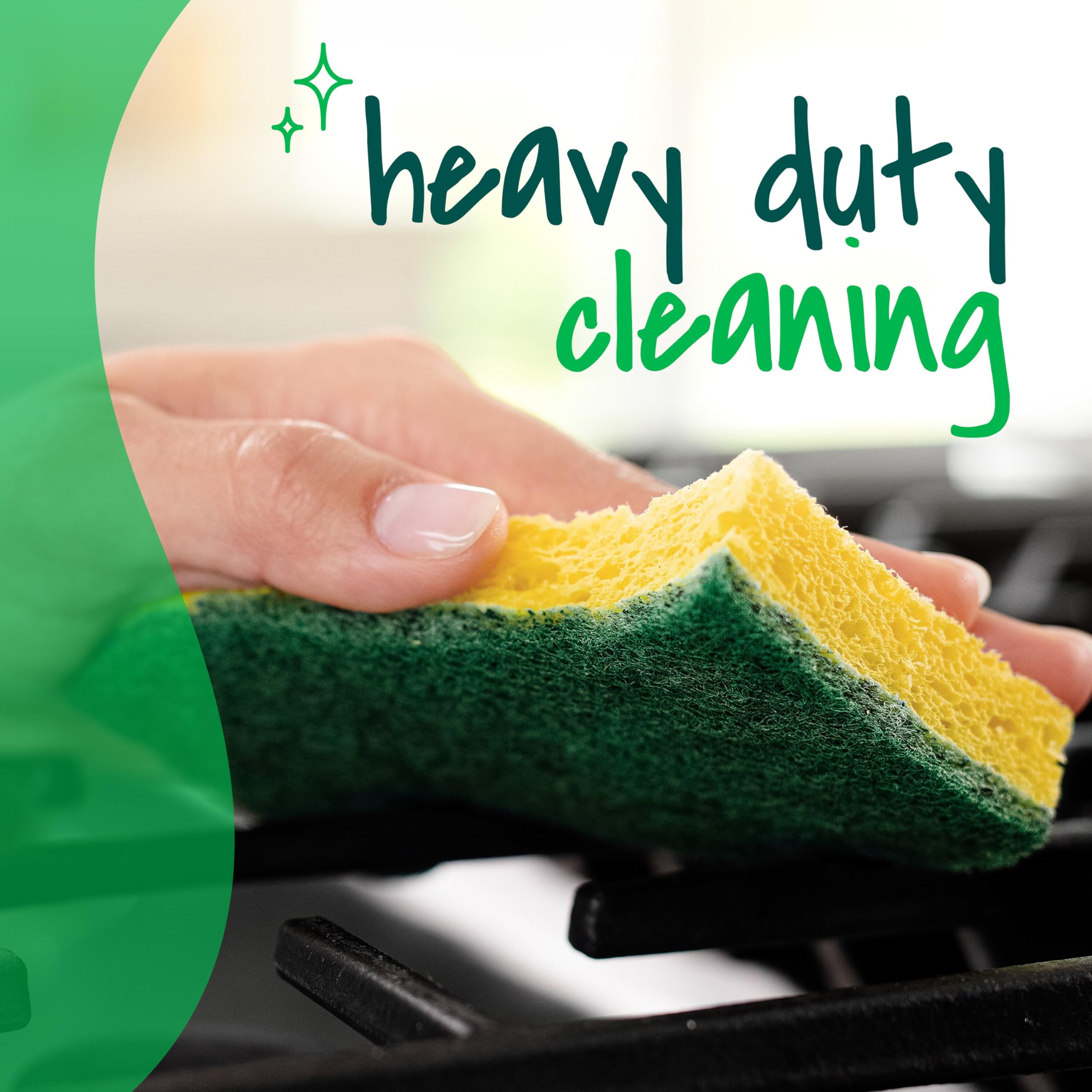 Scotch-Brite Heavy Duty Scrub Sponge, 9-Sponges