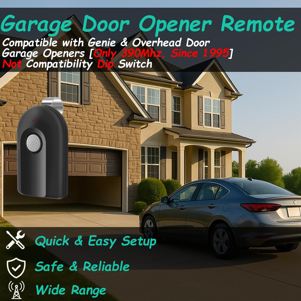 Datonten Garage Door Opener Remote,Replacement for ACSCTG Type 1,GIT-1,390MHZ,2 Pack