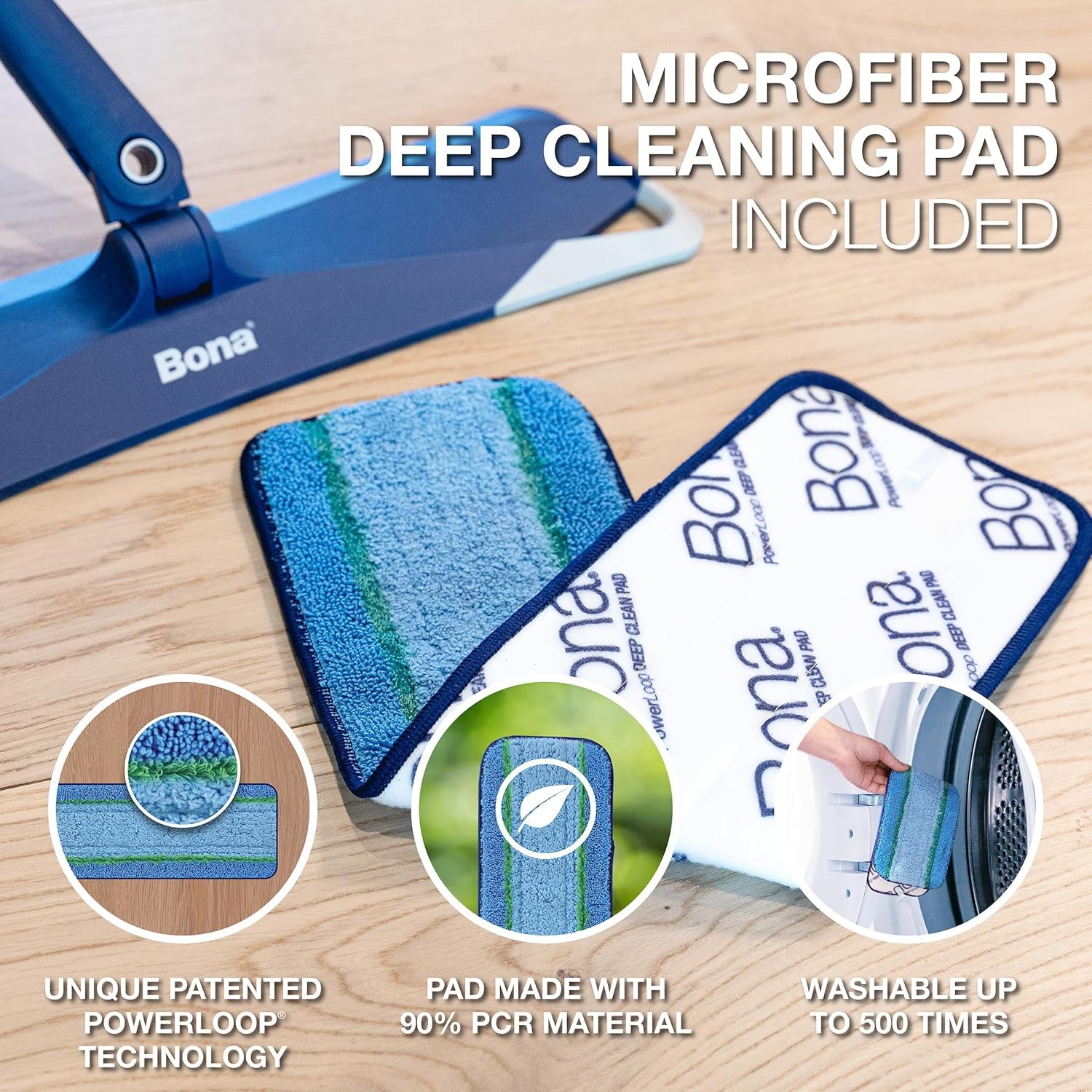Hardwood Power Plus Deep Cleaning Pad 3 Pack