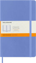 Moleskine Classic Notebook, Large, Ruled, Hydrangea Blue, Soft Cover (5 X 8.25)