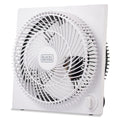 Black & Decker 9 in. Frameless Tabletop Box Fan, White