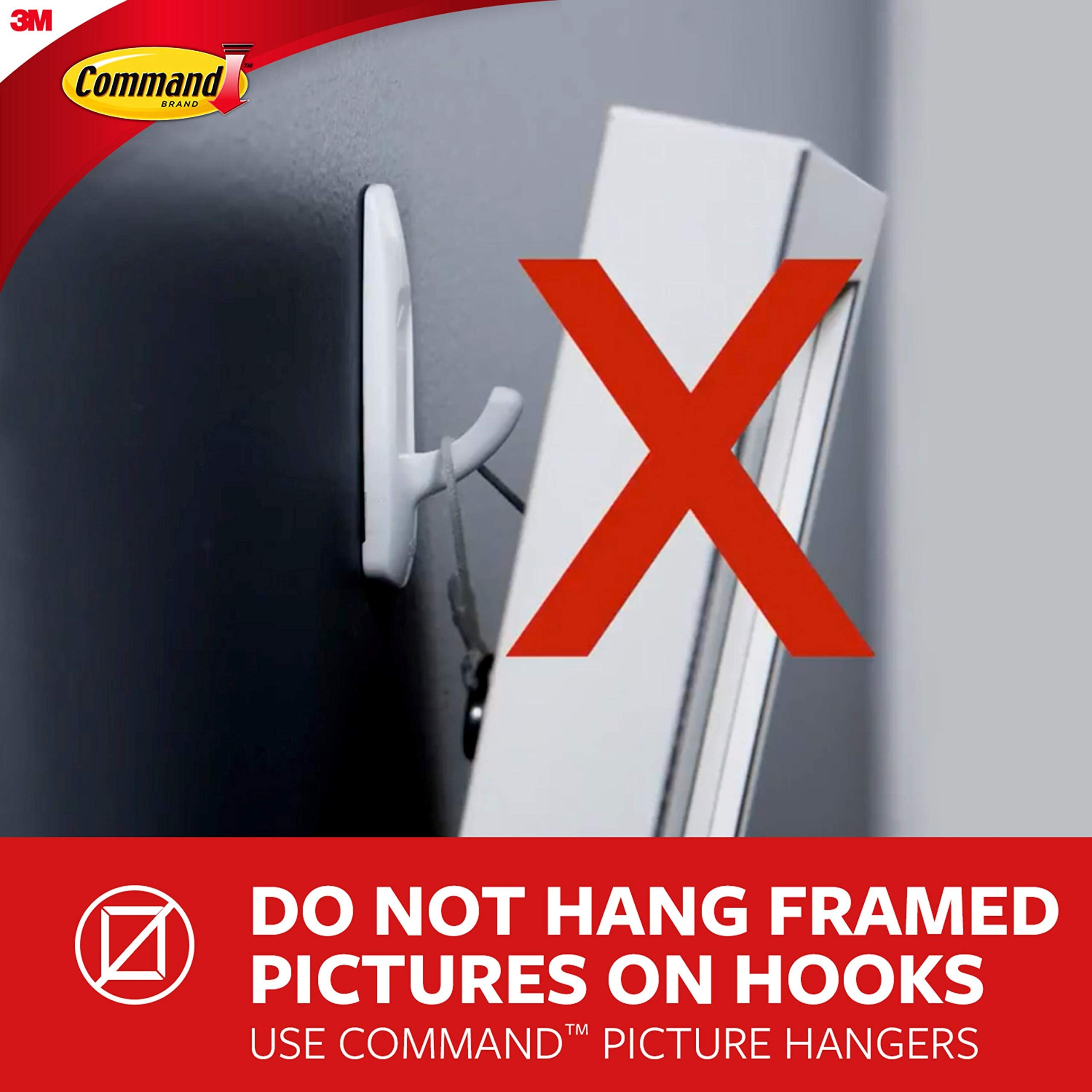 Command Spring Clips, Quartz, 8-Clips (17089Q-8ES)