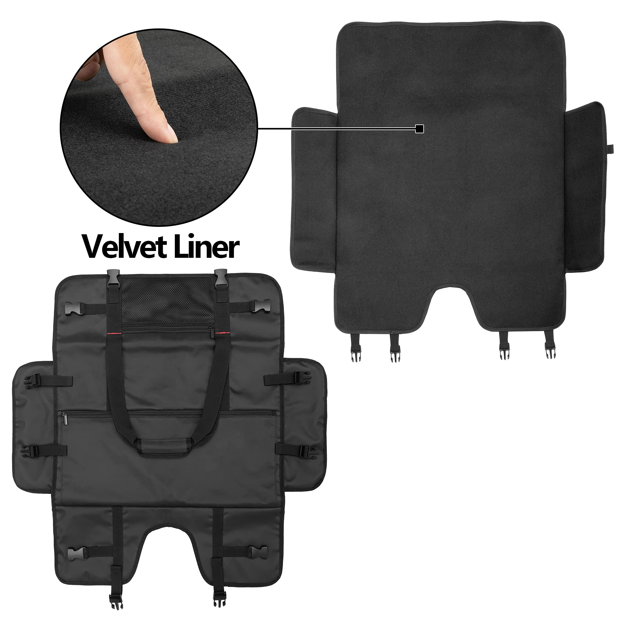 Trunab Travel Carrying Case Compatible with 21.5" iMac /24” iMac / 24" LCD Screens, Protective Monitor Dust Cover Travel Bag With Padded Velvet Lining for 24” Monitor and Accessories (Patented Design)