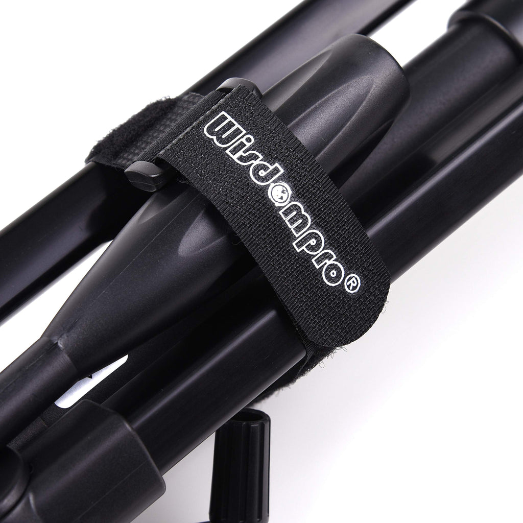 20 Pack (8 12 18 24 inches) Hook and Loop Reusable Fastening Cable Tie Down Straps by Wisdompro - Reusable, Durable Functional Ties to Keep Your Home, Office, Workspace from Tangled Messes of Cords